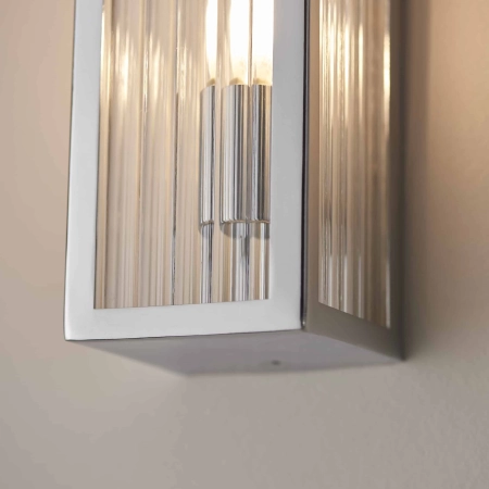 Kinkiet łazienkowy chromowany szklany 2-punktowy 96220 z serii Newham - Endon Lighting