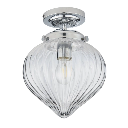 Lampa sufitowa łazienkowa chromowana szklana 1-punktowa 96489 z serii Cheston - Endon Lighting