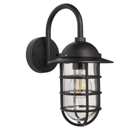 Kinkiet zewnętrzny czarny metalowy ze szkłem 96907 z serii PORT - Endon Lighting