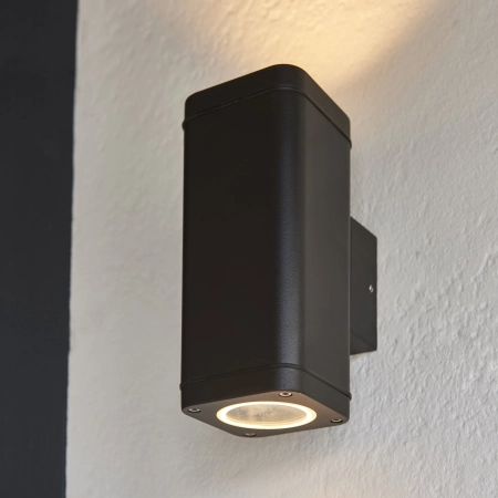Kinkiet zewnętrzny czarny metalowy 2-punktowy 96911 z serii MILTON - Endon Lighting