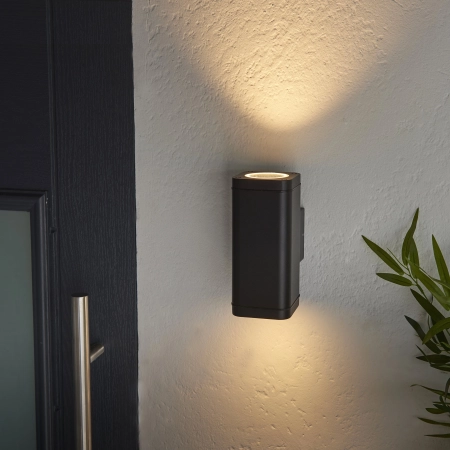 Kinkiet zewnętrzny czarny metalowy 2-punktowy 96911 z serii MILTON - Endon Lighting
