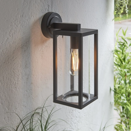 Kinkiet zewnętrzny czarny metalowy ze szkłem 96917 z serii HAMDEN - Endon Lighting