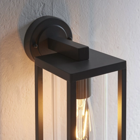 Kinkiet zewnętrzny czarny metalowy ze szkłem 96917 z serii HAMDEN - Endon Lighting