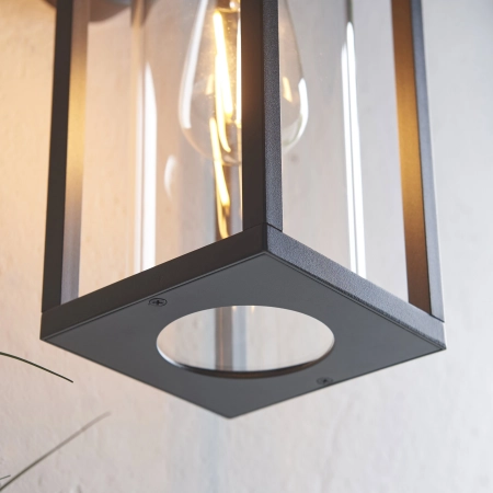 Kinkiet zewnętrzny czarny metalowy ze szkłem 96917 z serii HAMDEN - Endon Lighting