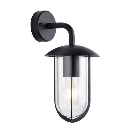 Kinkiet zewnętrzny czarny metalowy ze szkłem 96922 z serii QUINN - Endon Lighting
