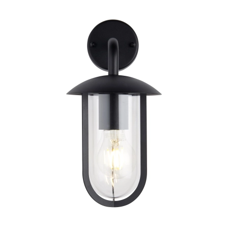 Kinkiet zewnętrzny czarny metalowy ze szkłem 96922 z serii QUINN - Endon Lighting
