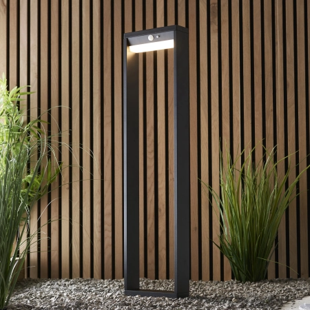 Słupek ogrodowy LED czarny z czujnikiem ruchu 80cm 96936 z serii DANNAH - Endon Lighting