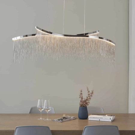 Lampa wisząca chromowana LED 118cm 97219 z serii Orphelia - Endon Lighting