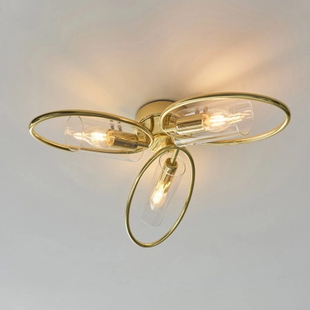 Lampa sufitowa złota metalowa 3-punktowa 97228 z serii Amari - Endon Lighting