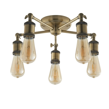 Lampa sufitowa metalowa mosiężna 5-punktowa 97244 z serii Hal - Endon Lighting