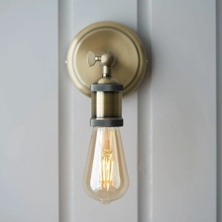 Kinkiet metalowy mosiężny antyczny 97245 z serii Hal - Endon Lighting