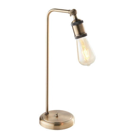 Lampa stołowa metalowa mosiężna w stylu vintage 97246 z serii Hal - Endon Lighting