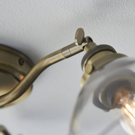 Lampa sufitowa mosiężna 3-punktowa ze szklanymi kloszami 97247 z serii Hansen - Endon Lighting