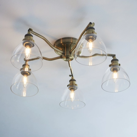 Lampa sufitowa mosiężna 5-punktowa 97248 z serii Hansen - Endon Lighting