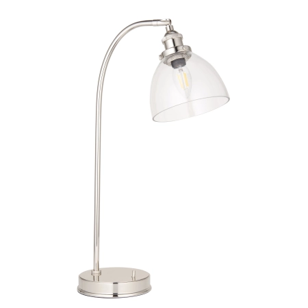 Lampa stołowa niklowana szklana 53cm 97590 z serii Hansen - Endon Lighting
