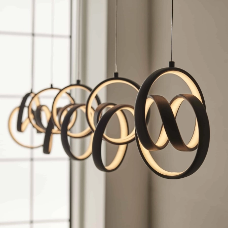 Lampa wisząca LED czarna 5-punktowa 116cm 97624 z serii COSMA - Endon Lighting