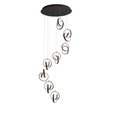 Lampa wisząca LED czarna 8-punktowa 57,5cm 97625 z serii Cosma - Endon Lighting