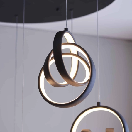 Lampa wisząca LED czarna 8-punktowa 57,5cm 97625 z serii Cosma - Endon Lighting