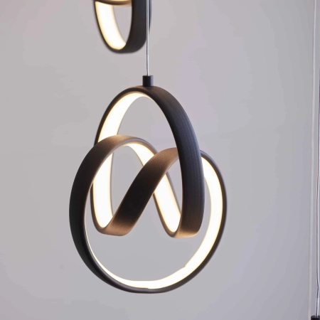 Lampa wisząca LED czarna 8-punktowa 57,5cm 97625 z serii Cosma - Endon Lighting