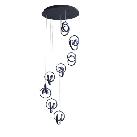 Lampa wisząca LED czarna 8-punktowa 57,5cm 97625 z serii Cosma - Endon Lighting