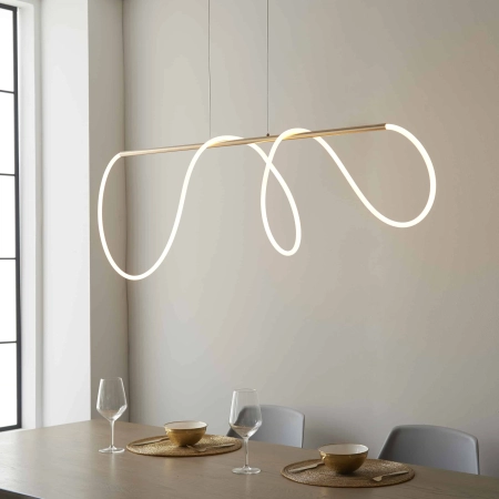Lampa wisząca LED mosiężna nowoczesna 120cm 97629 z serii Attalea - Endon Lighting