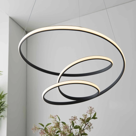 Lampa wisząca LED czarna spiralna 62cm 97632 z serii DUNE - Endon Lighting