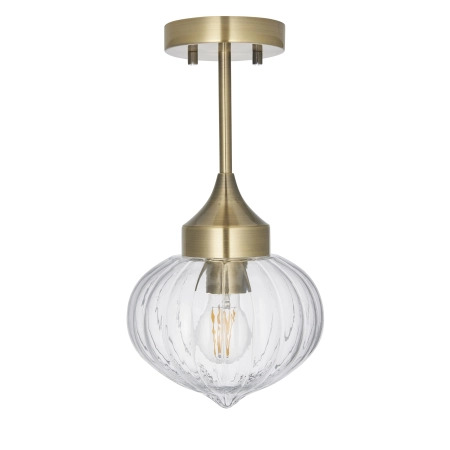Lampa sufitowa mosiężna ze szklanym kloszem 97684 z serii Addington - Endon Lighting