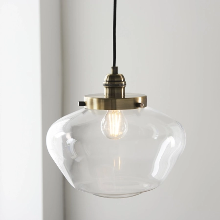 Lampa wisząca szklana z mosiądzem 97691 z serii Camberley - Endon Lighting