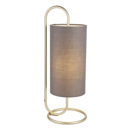 Lampa stołowa mosiężna z szarym abażurem 98089 z serii Klip - Endon Lighting