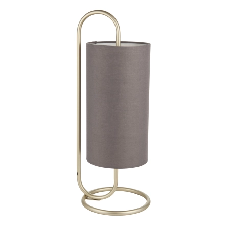 Lampa stołowa mosiężna z szarym abażurem 98089 z serii Klip - Endon Lighting