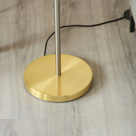 Lampa podłogowa metalowa mosiężna z okręgiem 98095 z serii HOOP - Endon Lighting