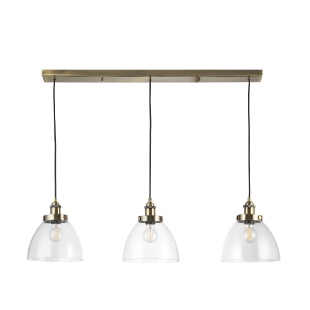 Lampa wisząca mosiężna 3-punktowa ze szklanymi kloszami 98114 z serii Hansen - Endon Lighting
