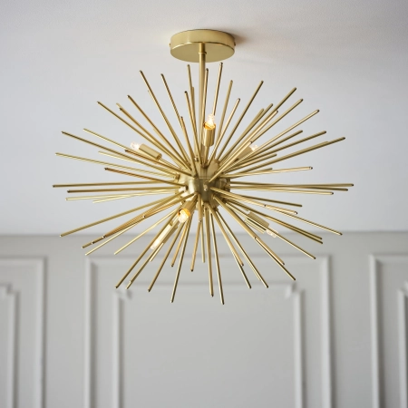 Lampa sufitowa mosiężna 6-punktowa 54cm 98126 z serii Orta - Endon Lighting