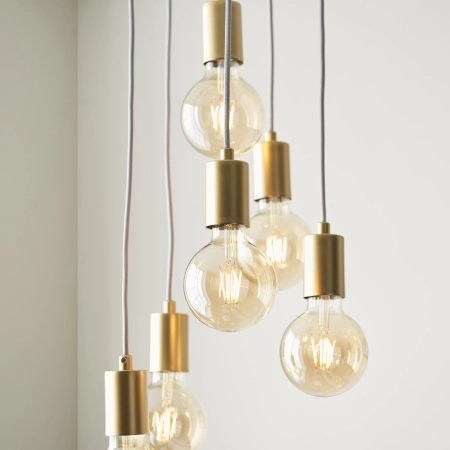 Lampa wisząca metalowa złota 6-punktowa 98136 z serii Studio - Endon Lighting