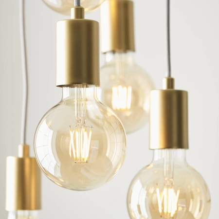 Lampa wisząca metalowa złota 6-punktowa 98136 z serii Studio - Endon Lighting
