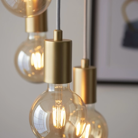 Lampa wisząca metalowa złota 6-punktowa 98136 z serii Studio - Endon Lighting