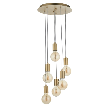 Lampa wisząca metalowa złota 6-punktowa 98136 z serii Studio - Endon Lighting