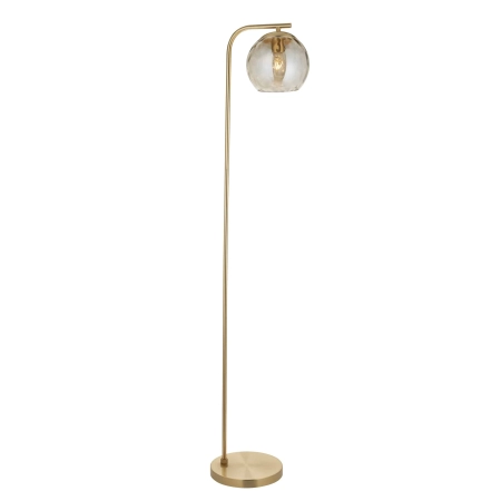 Lampa podłogowa mosiężna ze szklanym kloszem 98271 z serii Dimple - Endon Lighting