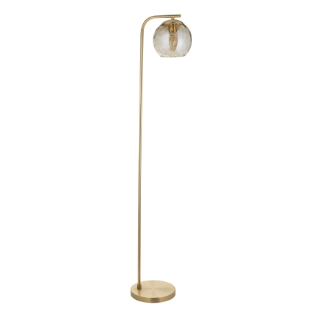Lampa podłogowa mosiężna ze szklanym kloszem 98271 z serii Dimple - Endon Lighting