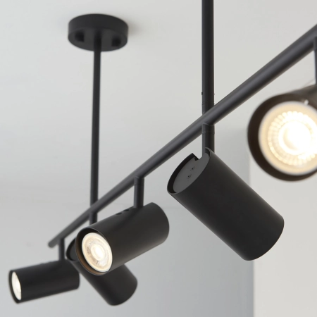 Lampa sufitowa czarna metalowa 5-punktowa 110cm 98458 z serii REZ - Endon Lighting