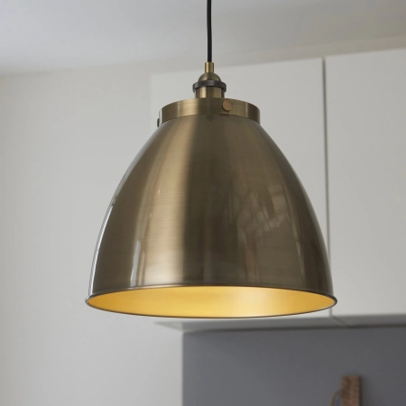 Lampa wisząca metalowa mosiężna 33,5cm 98744 z serii Franklin - Endon Lighting