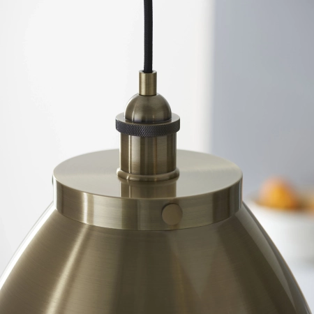 Lampa wisząca metalowa mosiężna 33,5cm 98744 z serii Franklin - Endon Lighting