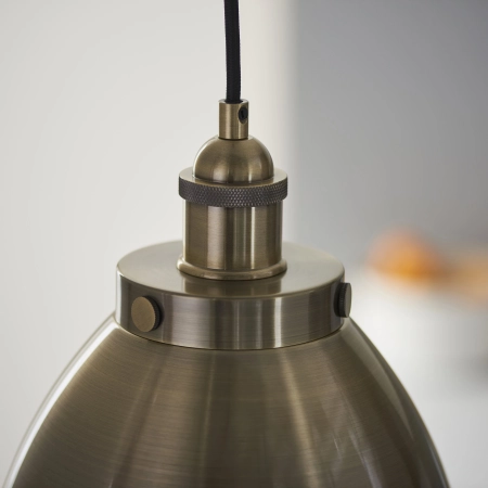 Lampa wisząca metalowa mosiężna 23,5cm 98745 z serii FRANKLIN - Endon Lighting