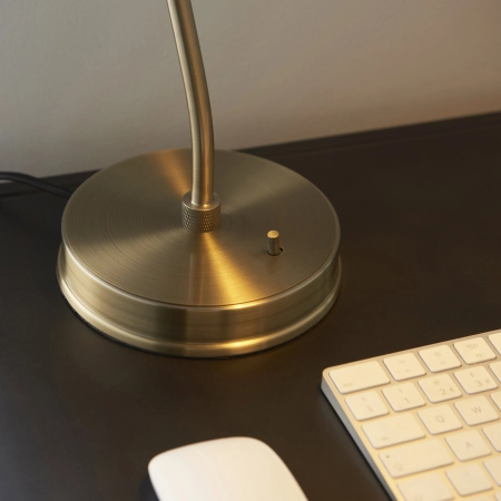 Lampa stołowa metalowa mosiężna 46cm 98747 z serii Franklin - Endon Lighting