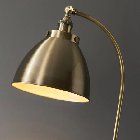 Lampa podłogowa metalowa czarno-mosiężna 98748 z serii Franklin - Endon Lighting