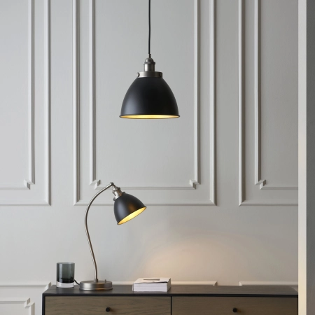 Lampa wisząca metalowa czarna 23cm 98750 z serii Franklin - Endon Lighting