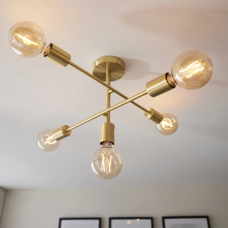 Lampa sufitowa mosiężna 5-punktowa 98786 z serii STUDIO - Endon Lighting