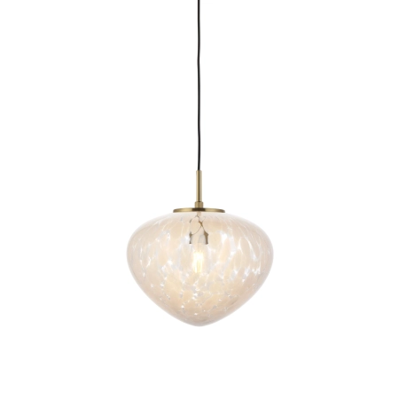 Lampa wisząca szklana mosiężna 1-punktowa 98815 z serii MALI - Endon Lighting