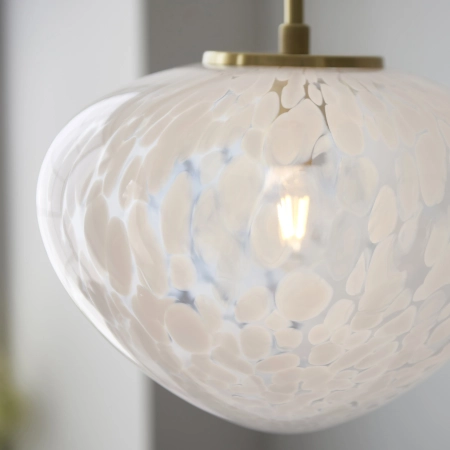 Lampa wisząca szklana mosiężna 1-punktowa 98815 z serii MALI - Endon Lighting