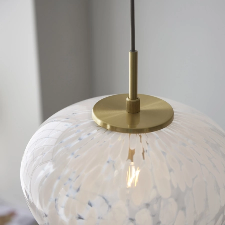 Lampa wisząca szklana mosiężna 1-punktowa 98815 z serii MALI - Endon Lighting